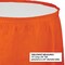 6/Case Bulk Sunkissed Orange Plastic Tableskirt 29 inch x 14 ft
